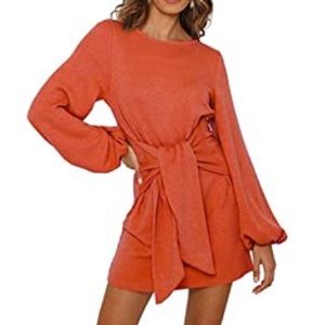 Fall Wrap Around Dress